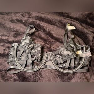 Victoria's Secret Black Lace Strappy Bra